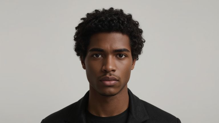 Cheveux crépus homme