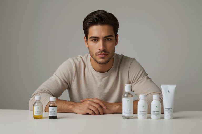 Soins capillaires naturels pour homme